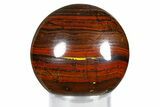 Polished Tiger Iron Stromatolite Sphere - Billion Years #379560-1